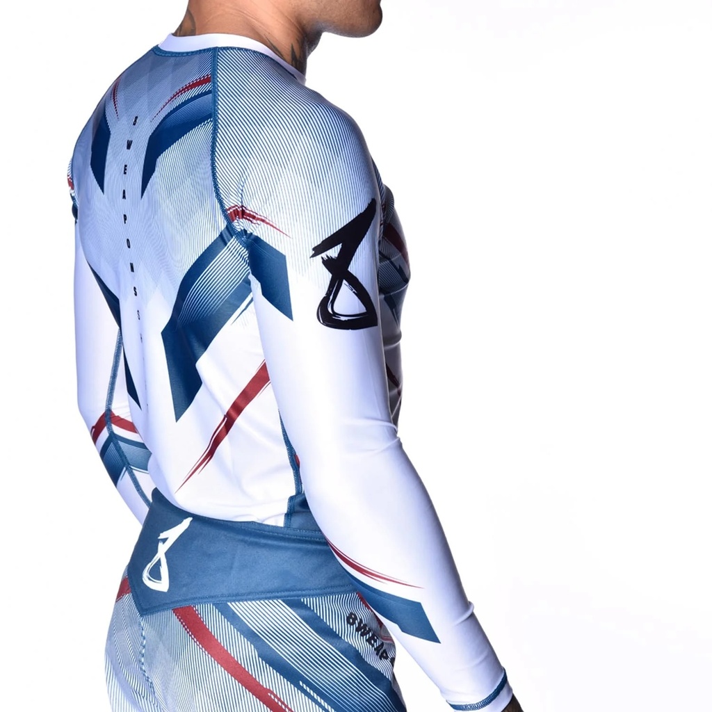8Weapons Rash Guard Shift, Weiß 6
