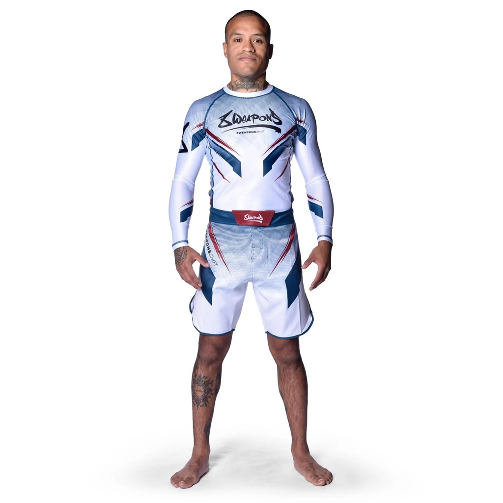 8Weapons Rash Guard Shift, Weiß 8