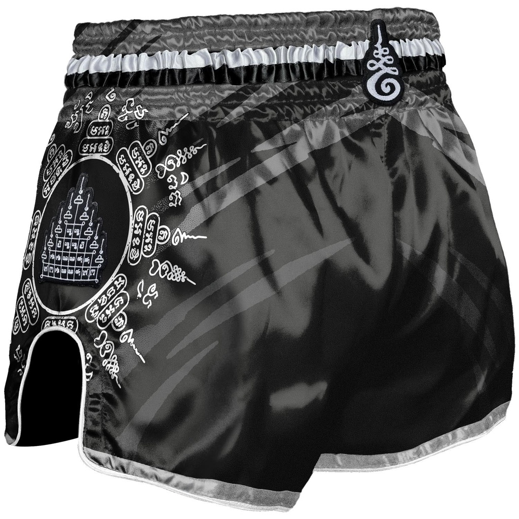 8Weapons Muay Thai Shorts 8 Ways Yant, Schwarz 2