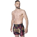 8Weapons Muay Thai Shorts Sak Yant Naga, Rot-Gold 6