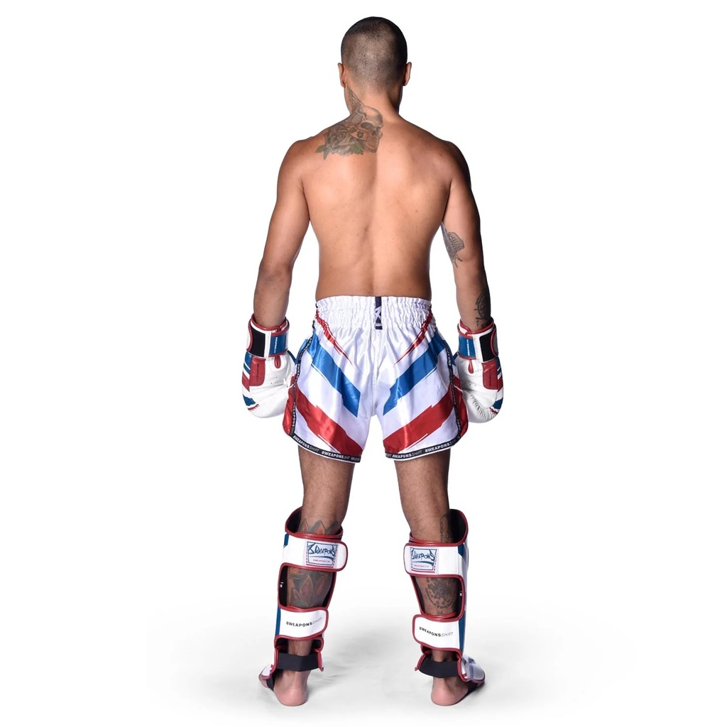 8Weapons Muay Thai Shorts Shift, Weiß 7