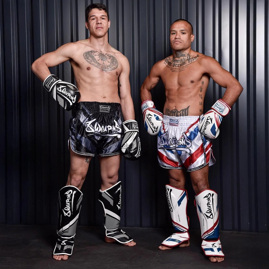 8Weapons Muay Thai Shorts Shift, Weiß 9