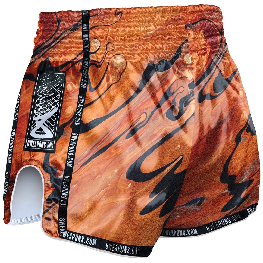 8Weapons Muay Thai Shorts Vivo Magma, Orange 2