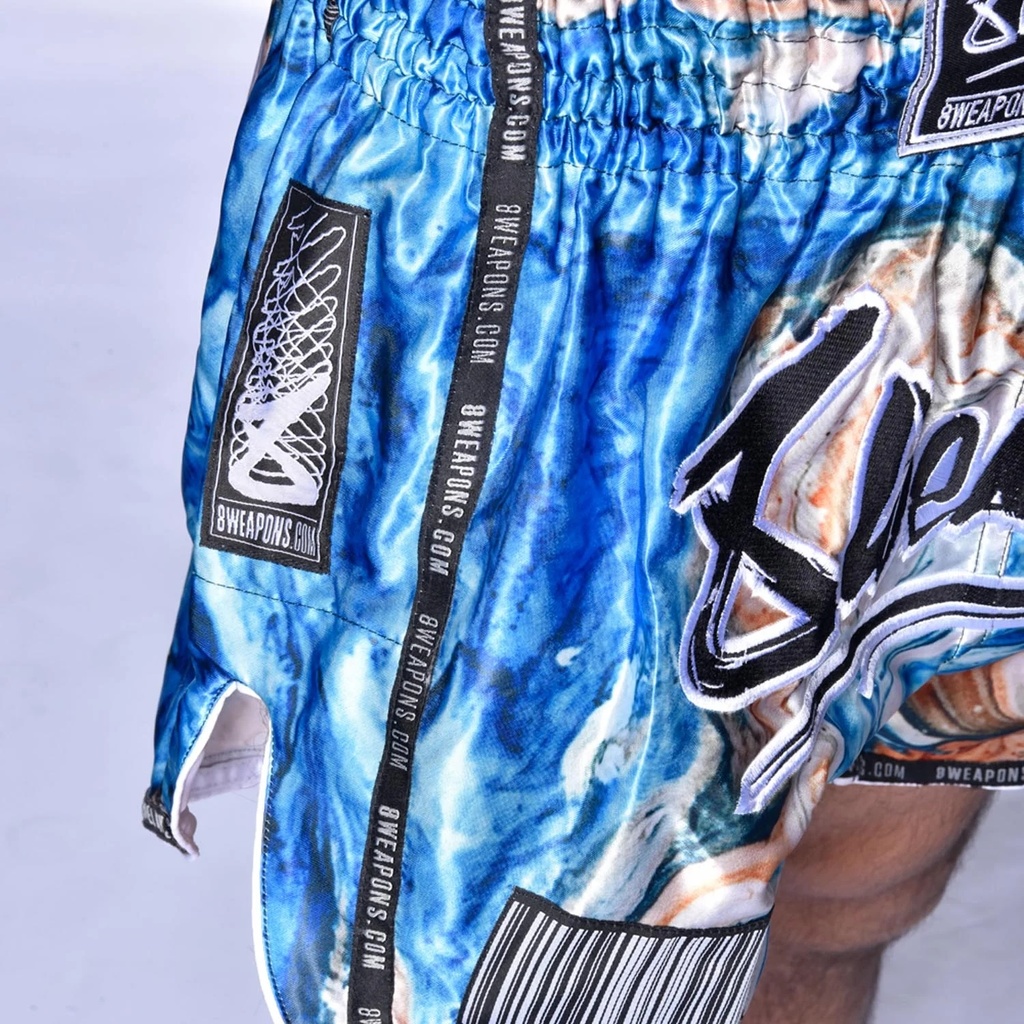 8Weapons Muay Thai Shorts Vivo Magma, Blau 8