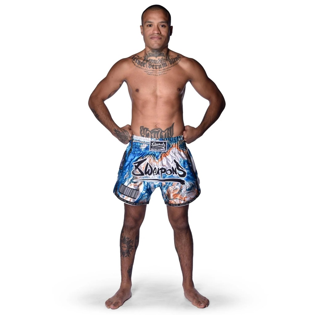 8Weapons Muay Thai Shorts Vivo Magma, Blau 10