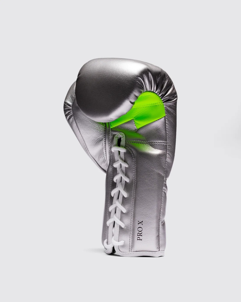 Fly Boxhandschuhe Superlace Pro X 2, Silber-Neongrün 3