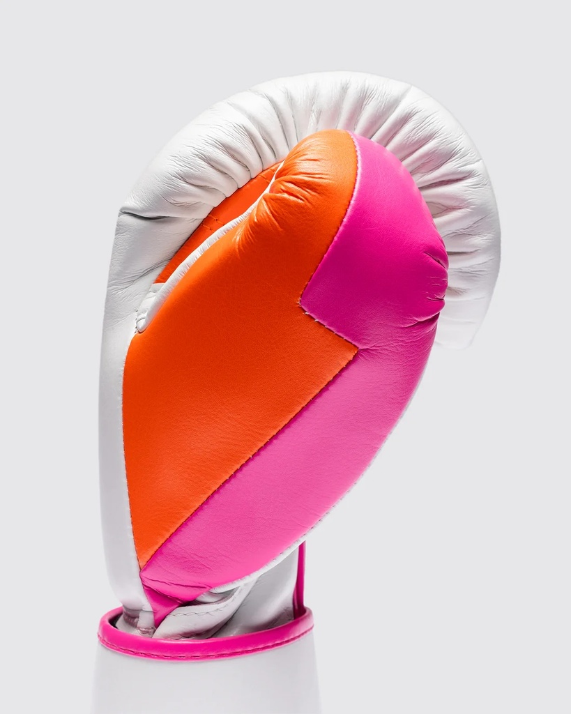 Fly Boxhandschuhe Superloop Pro X 2, Weiß-Pink-Orange 5
