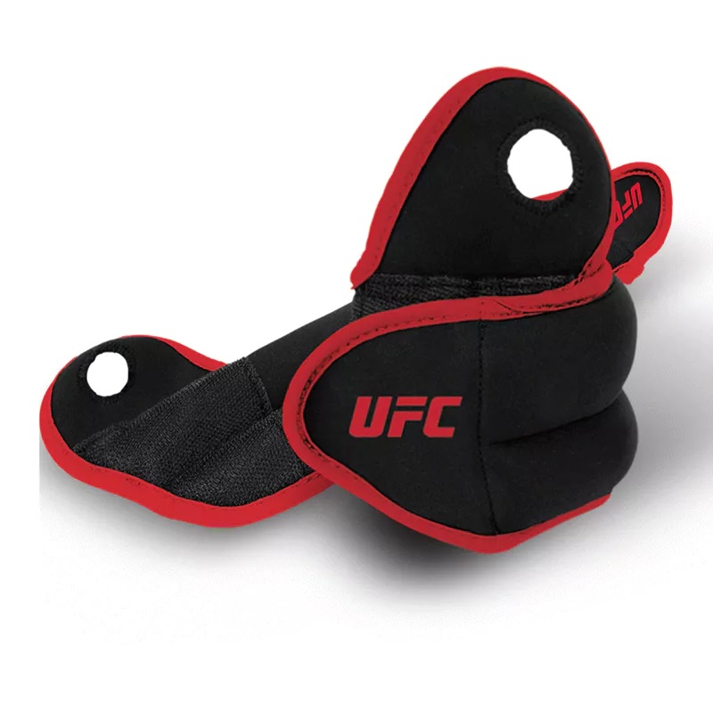 UFC Gewichtsmanschetten 2x0,5kg, Schwarz-Rot 2