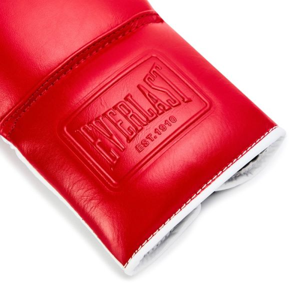 Everlast Boxhandschuhe Powerlock OG Pro-Fight mit Schnürung, Rot 5