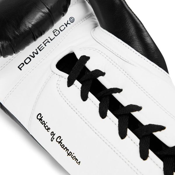 Everlast Boxhandschuhe Powerlock OG Pro-Sparring mit Schnürung, Schwarz-Weiß 4