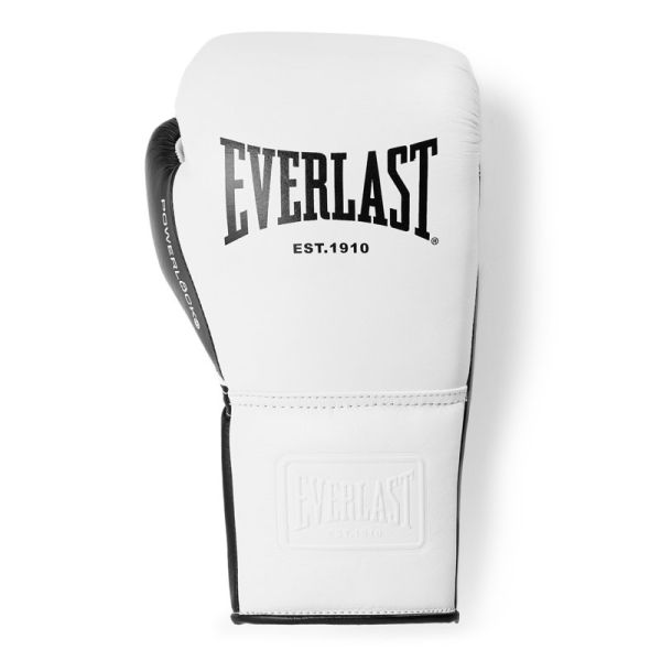 Everlast Boxhandschuhe Powerlock OG Pro-Sparring mit Schnürung, Weiß-Schwarz 2