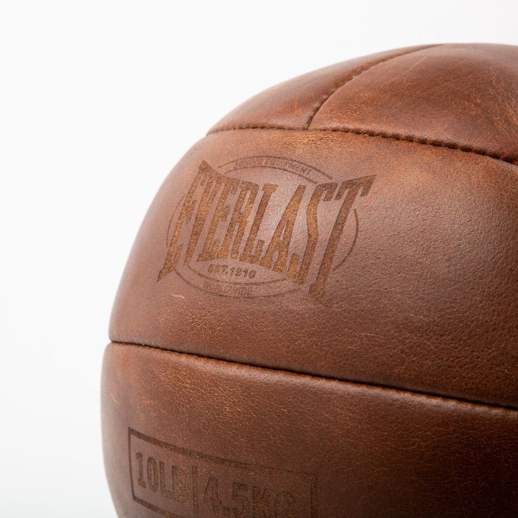 Everlast Medizinball Old School 1910, Braun 3