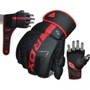 RDX MMA Handschuhe Sparring F6 Kara, Schwarz-Rot 3