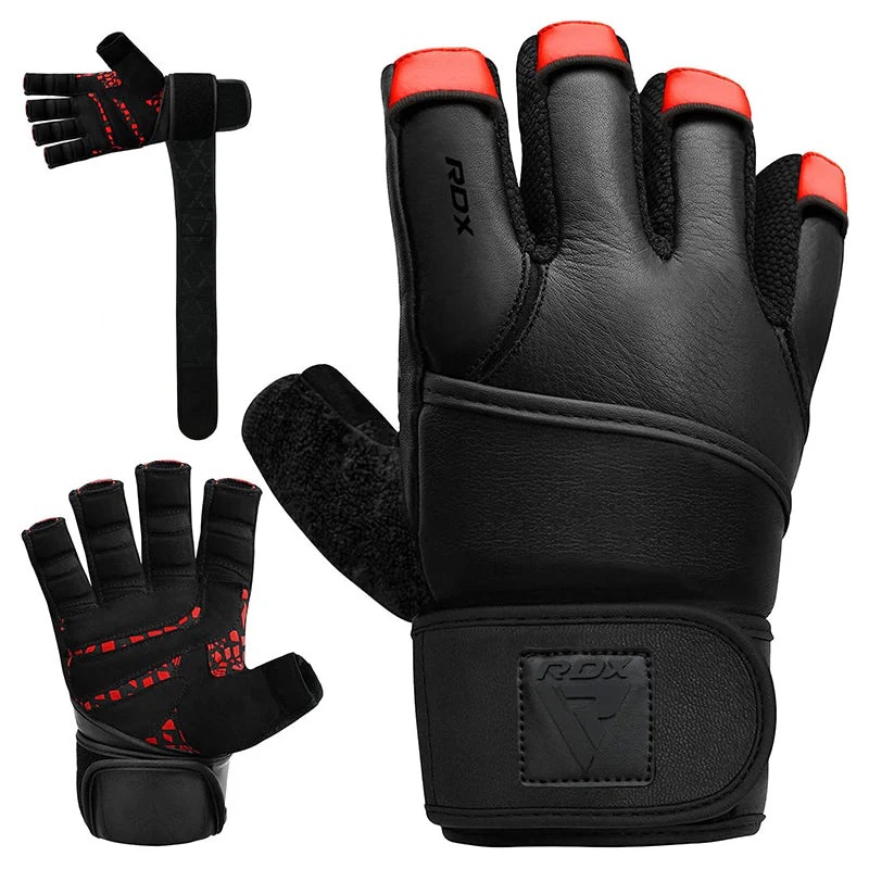 RDX Fitnesshandschuhe L7, Schwarz-Rot 2