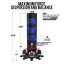 RDX Standboxsack KT Ronin 180x32cm, Schwarz-Blau 3