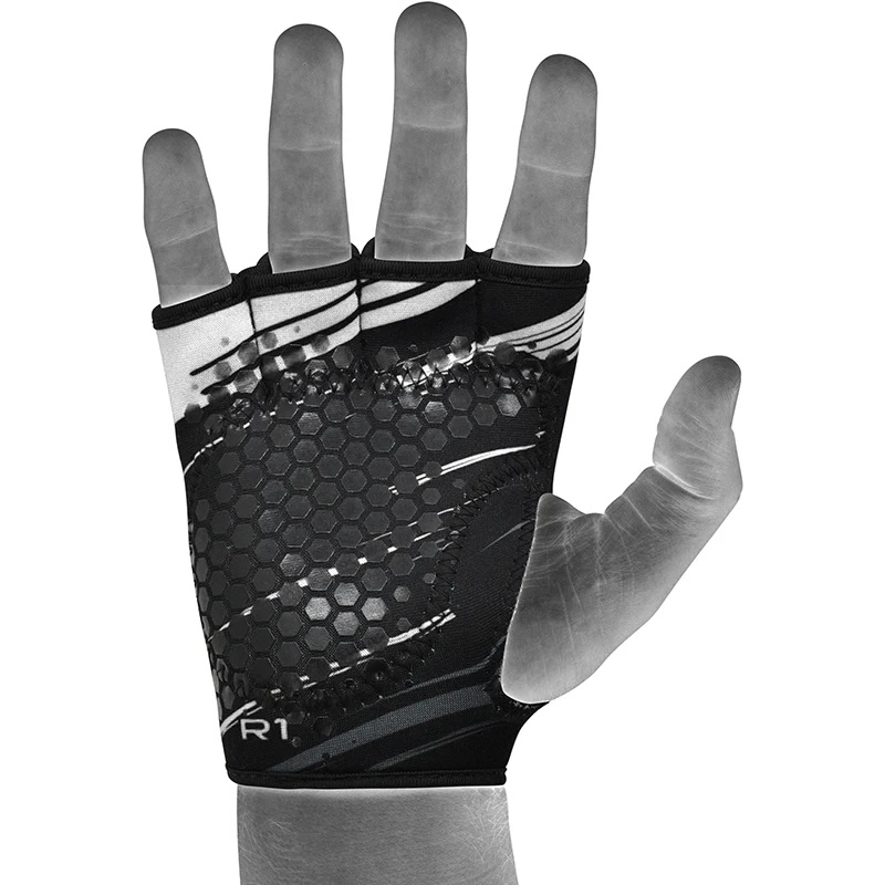 RDX Weightlifting Grips R1, Schwarz-Grau 2