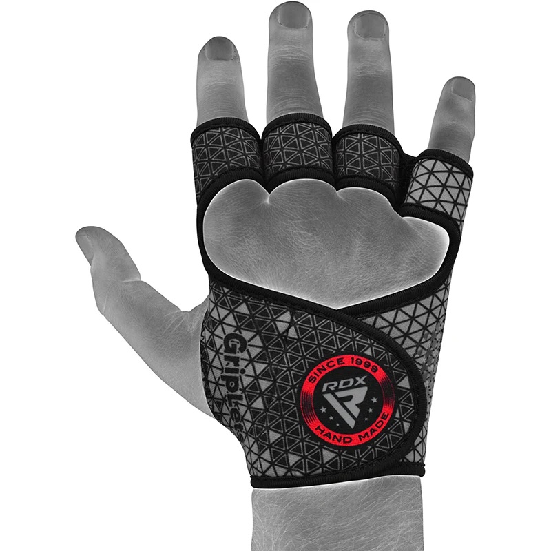 RDX Weightlifting Grips R3, Schwarz-Grau 2