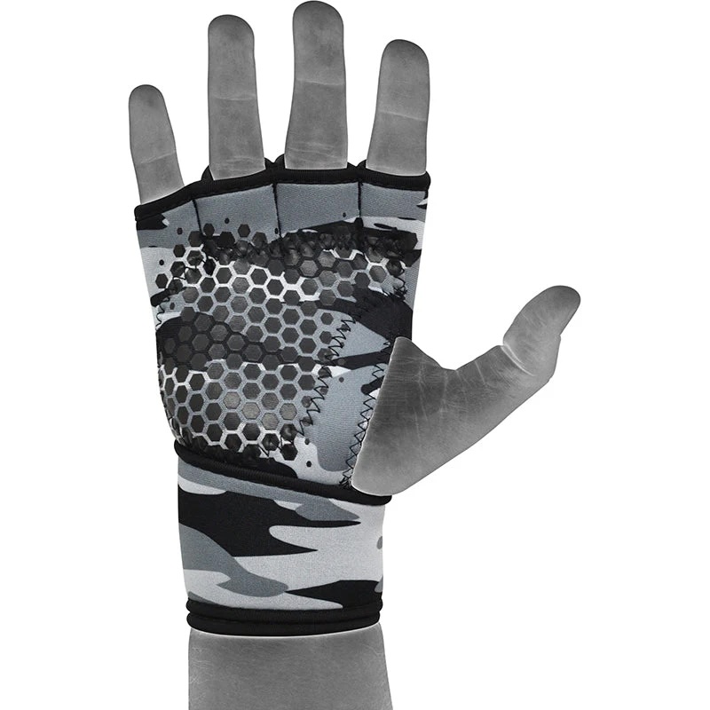 RDX Weightlifting Grips X3, Camo-Grau 5