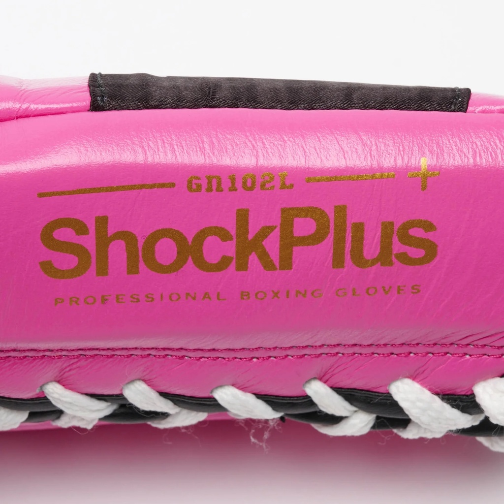Leone Boxhandschuhe Shock Plus mit Schnürung, Pink 4