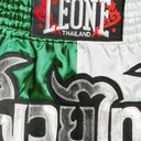 Leone Muay Thai Shorts Siam, Grün-Weiß 3