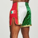 Leone Muay Thai Shorts Siam, Grün-Weiß 5
