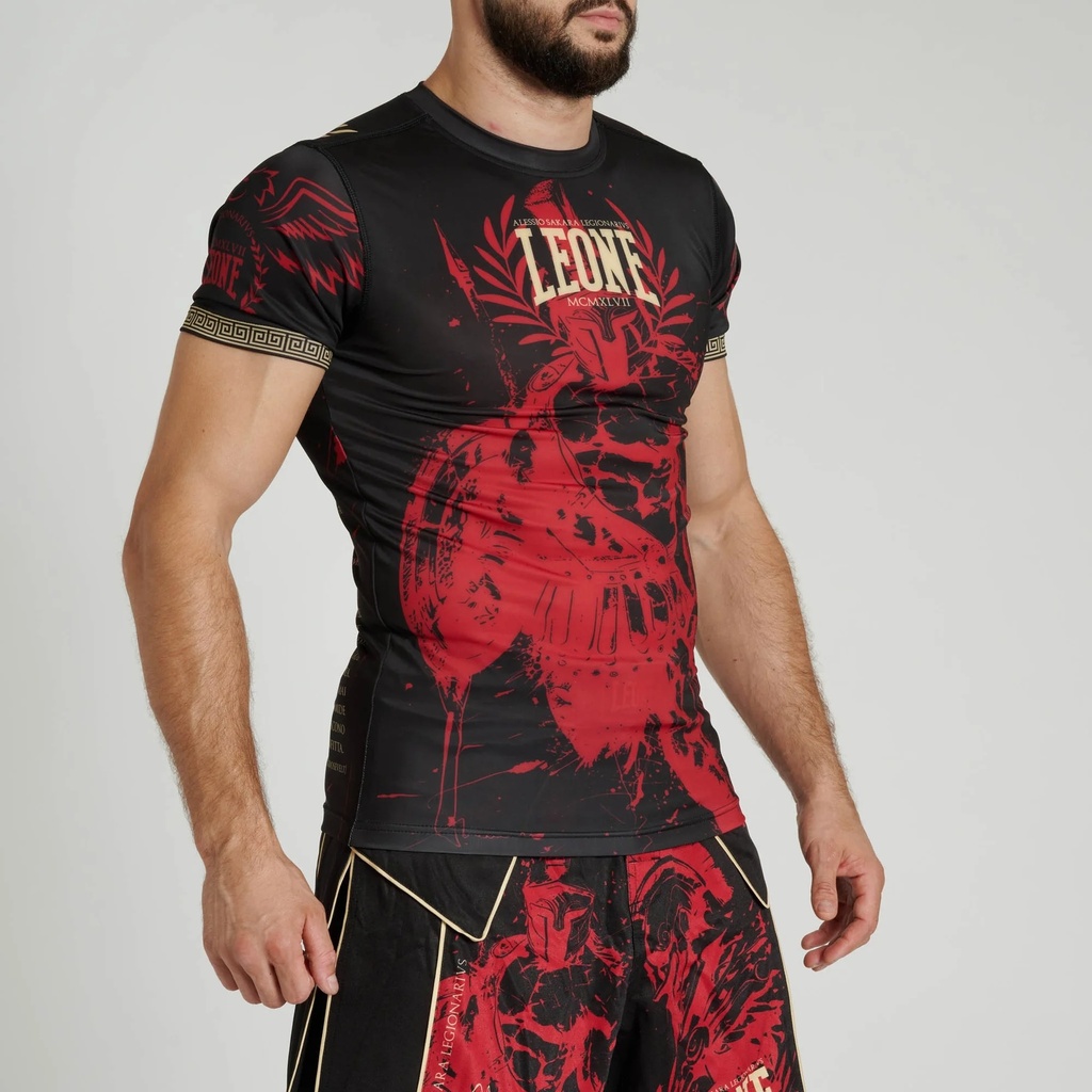 Leone Rash Guard Legionarivs III, Schwarz-Rot 2