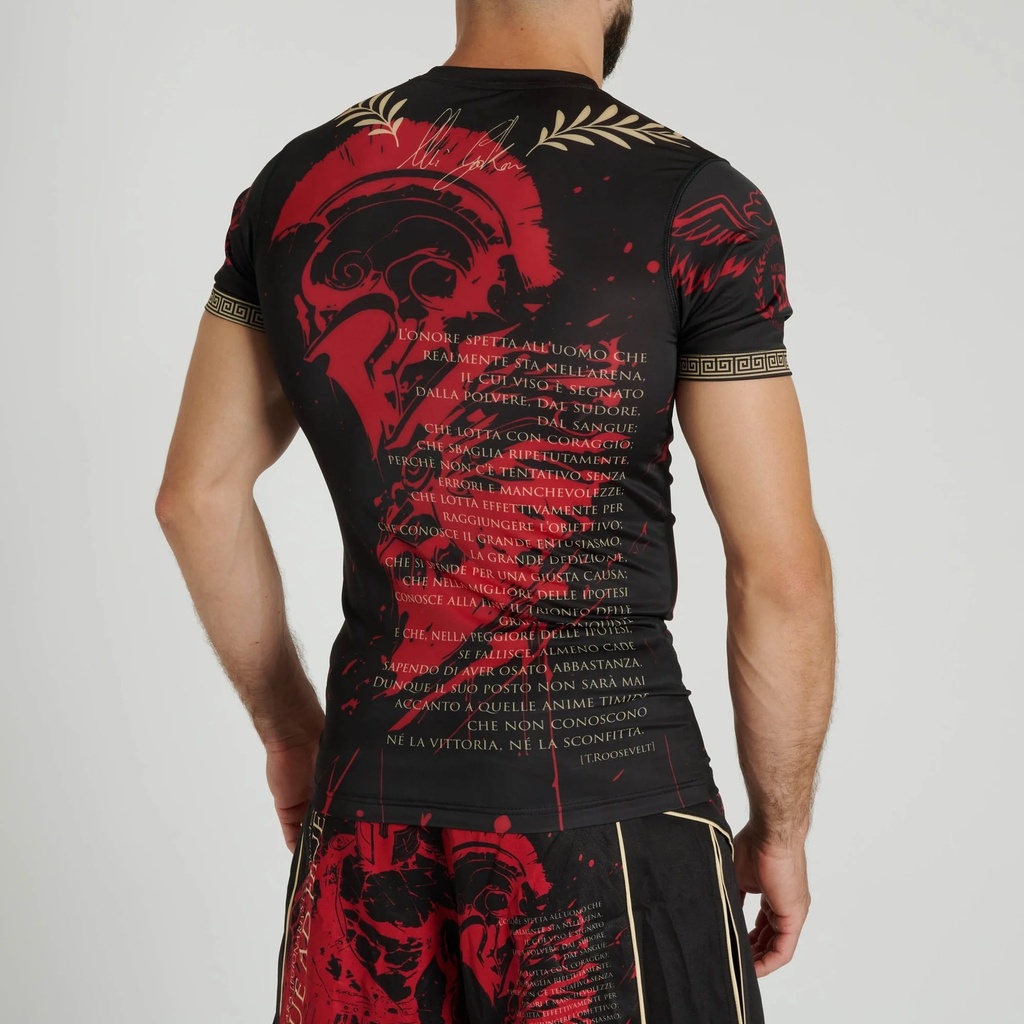 Leone Rash Guard Legionarivs III, Schwarz-Rot 4
