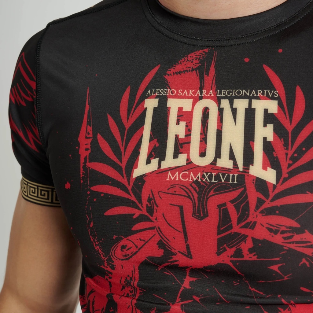 Leone Rash Guard Legionarivs III, Schwarz-Rot 5