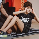 Leone T-Shirt Logo, Schwarz 3