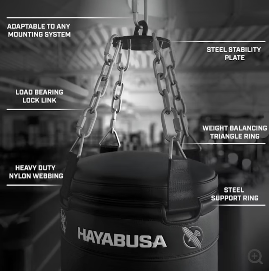 Hayabusa Boxsack Classic 130x36cm 30kg, Schwarz 2