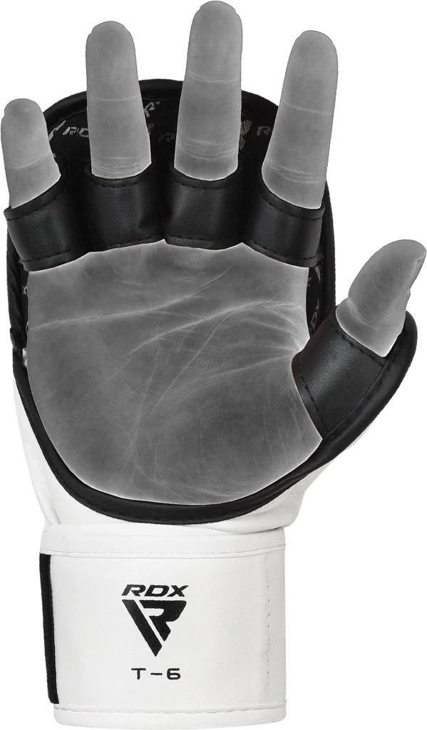 RDX MMA Handschuhe Sparring T6, Schwarz-Weiss 3