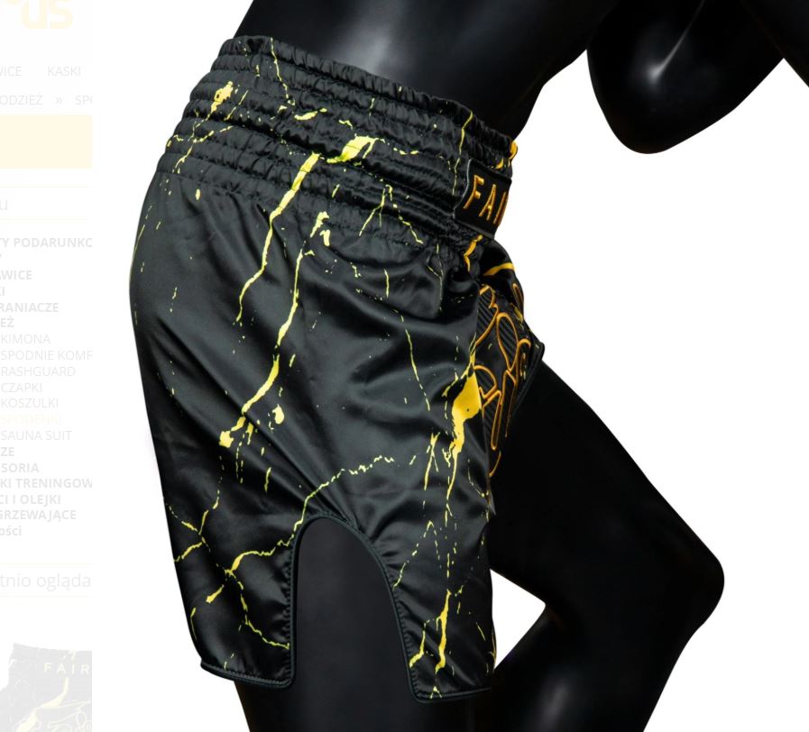 Fairtex Muay Thai Shorts BS1947, Schwarz