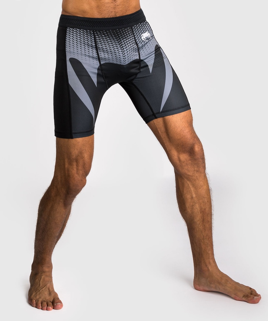 Venum Compression Shorts No Gi, Schwarz-Silber 5