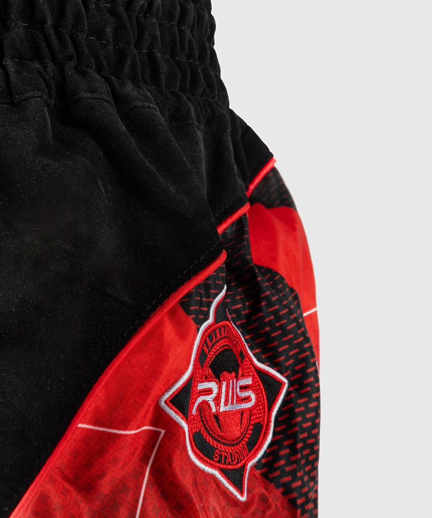 Venum Muay Thai Shorts RWS 2.0, Schwarz-Rot 5
