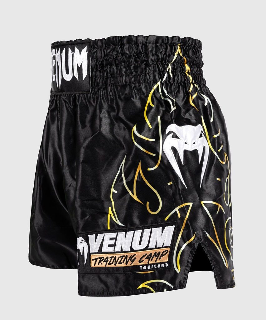 Venum Muay Thai Shorts VTC Flames, Schwarz-Gold 3