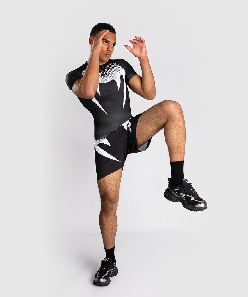 Venum Rash Guard No Gi, Schwarz-Weiß 6