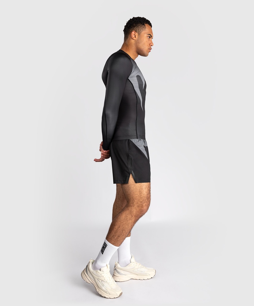 Venum Rash Guard No Gi, Schwarz-Silber 5