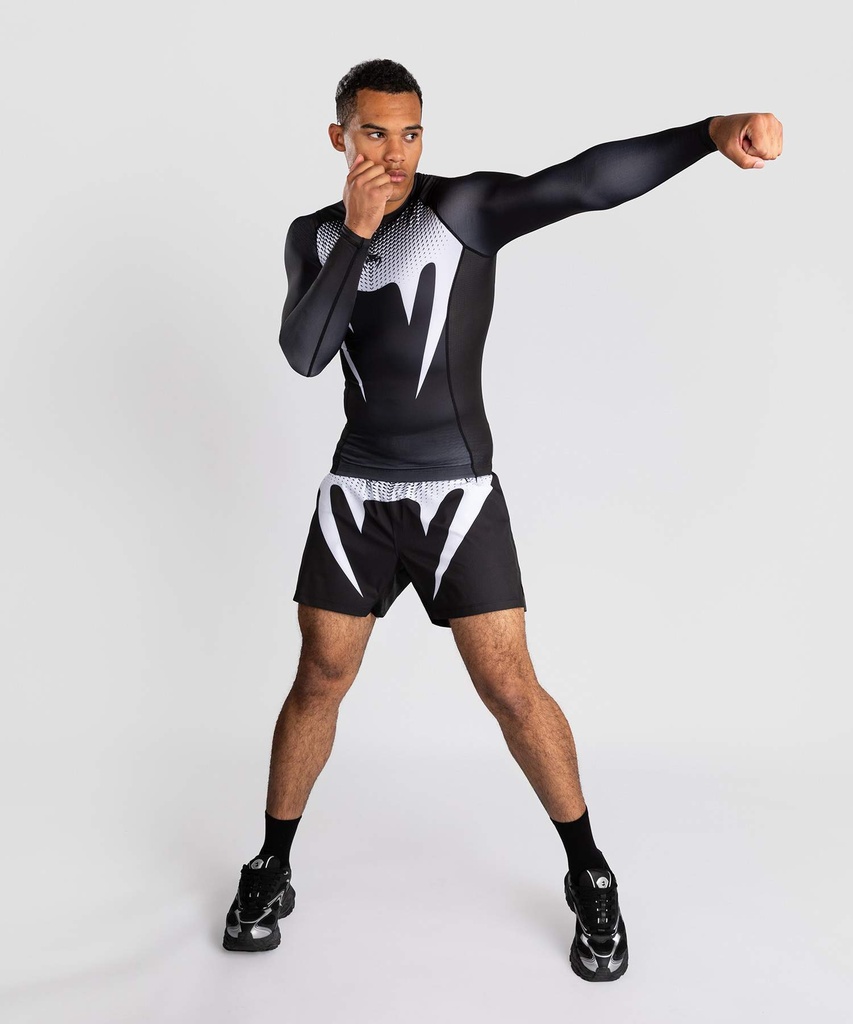 Venum Rash Guard No Gi, Schwarz-Weiß 4