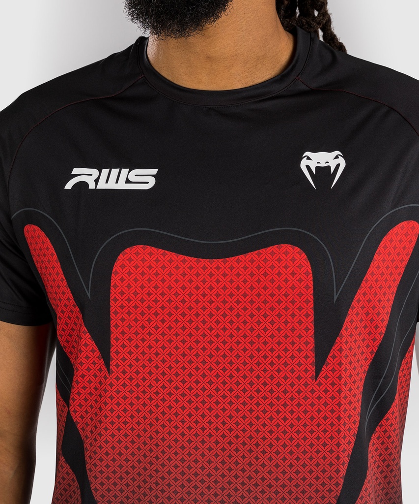 Venum T-Shirt Dry-Tech RWS 2.0, Schwarz-Rot 5