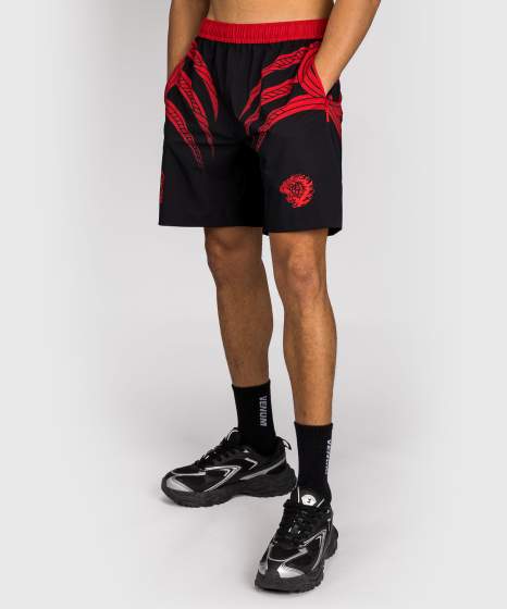 Venum Training Shorts Mike Tyson Tiger, Schwarz-Rot 2
