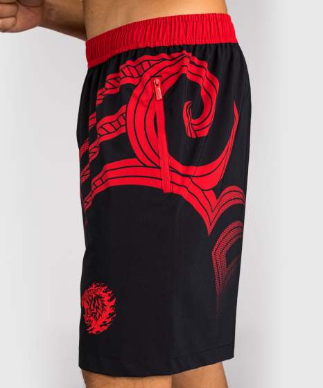 Venum Training Shorts Mike Tyson Tiger, Schwarz-Rot 6