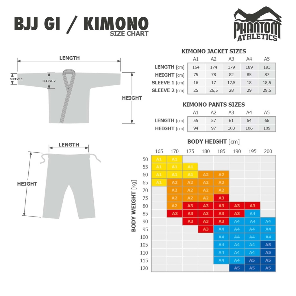 Phantom BJJ Gi Tactic 2.0, Blau 6