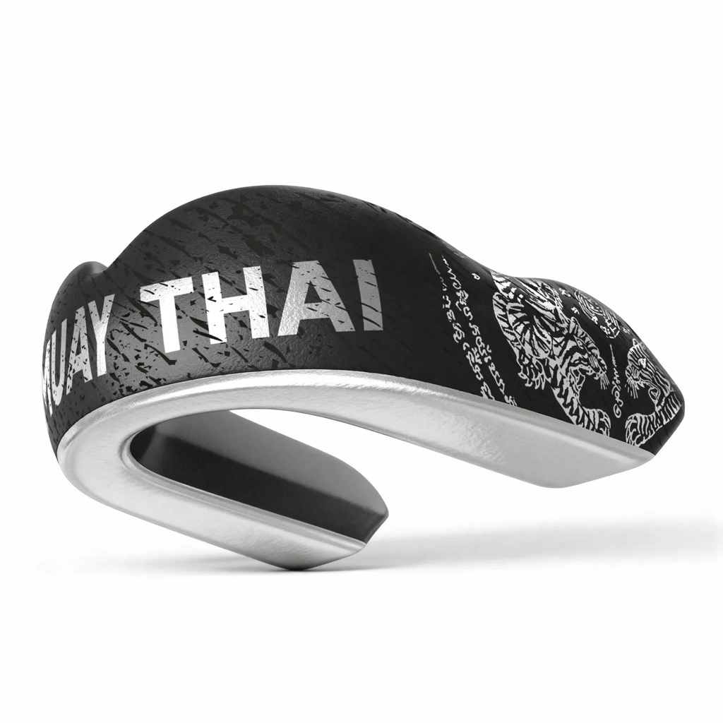 Phantom Mundschutz Elite Muay Thai, Schwarz-Silber 3