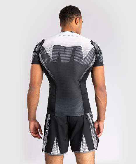 Venum Rash Guard Adrenaline, Schwarz-Silber 3