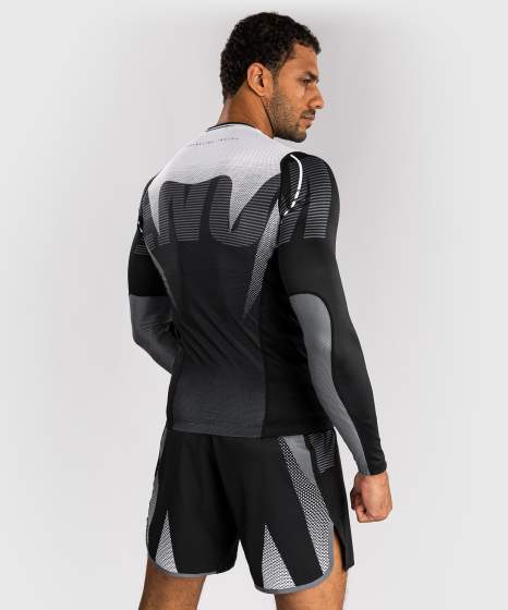 Venum Rash Guard Adrenaline, Schwarz-Silber 2