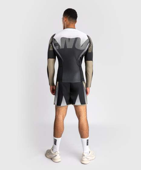 Venum Rash Guard Adrenaline, Schwarz-Sand 3