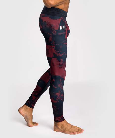 Venum Compression Pants UFC Zenith Authentic Fight Week, Schwarz-Rot 2