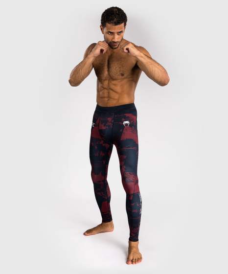 Venum Compression Pants UFC Zenith Authentic Fight Week, Schwarz-Rot 7