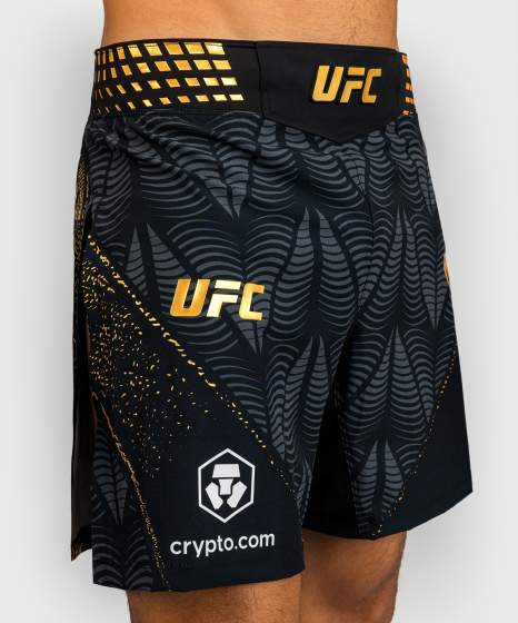 Venum Fight Shorts UFC Zenith Authentic Fight Night Champion Long Fit, Schwarz-Gold 5
