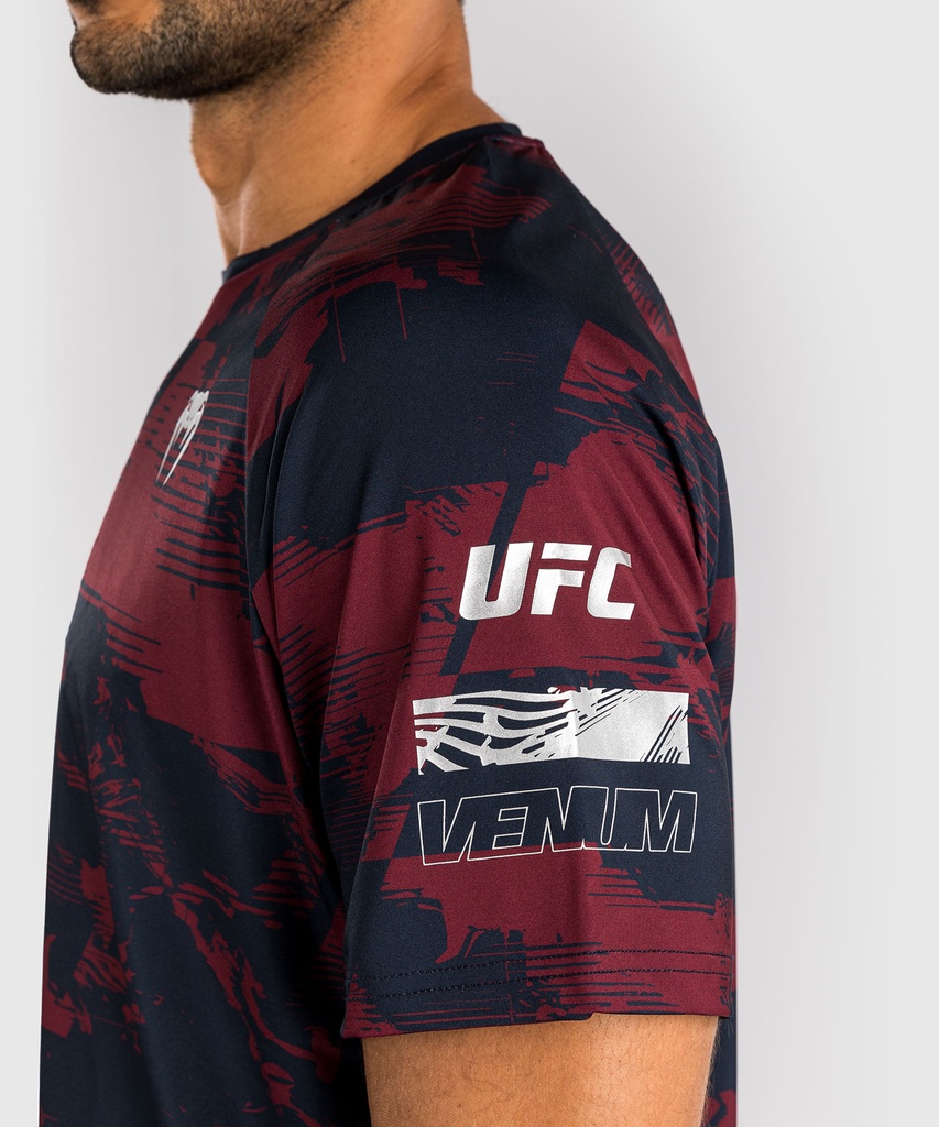 Venum T-Shirt UFC Zenith Authentic Fight Week Performance, Schwarz-Rot 6